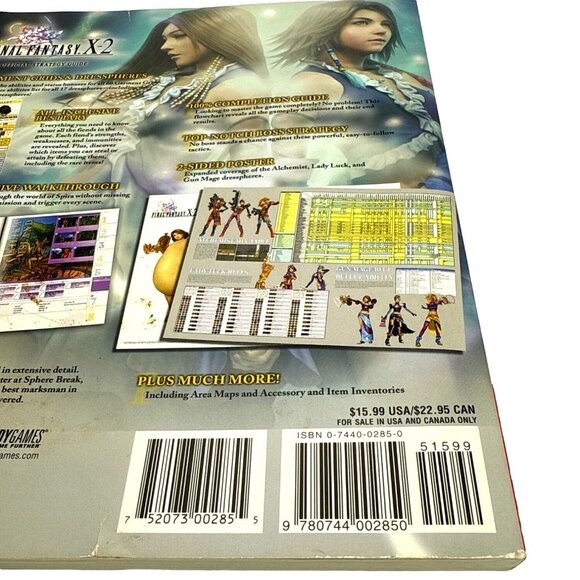 Final Fantasy X-2 Official Strategy Guide By Dan Birlew Square Enix Pre Owned No - Picture 6 of 8